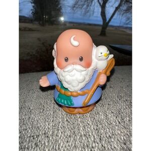 Fisher-Price Little People Merlin the Wizard Owl Staff Figure 2002 Mattel 0409CK